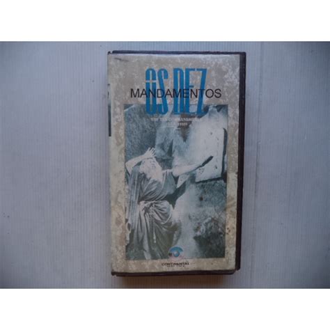 Fita Vhs Os Dez Mandamentos Original Shopee Brasil