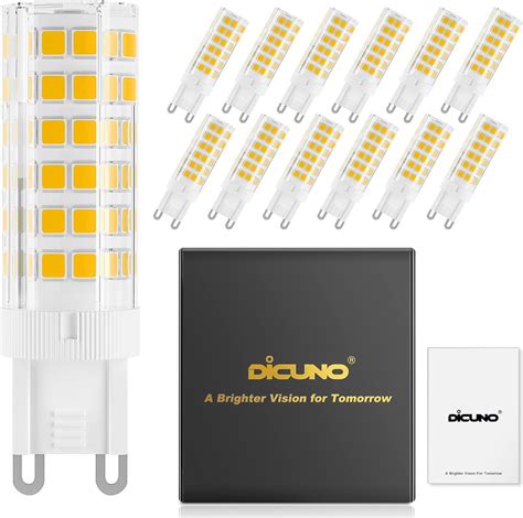 DiCUNO G9 Dimmable LED Light Bulbs 4 5W 50W Halogen Equivalent