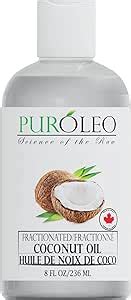 PUROLEO Fractionated Coconut Oil 8 Fl Oz 236 ML Packed In Canada 100