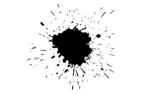 Black Liquid Splatter Effect. Paint Spla Graphic by vectorbum · Creative Fabrica