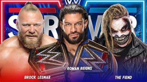 Full Match Roman Reigns Vs Brock Lesnar Vs Bray Wyatt The Fiend