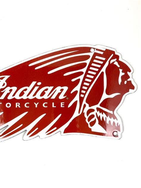 Rare S Original Indian Motorcycles Enamel Dealer Sign Kaufen