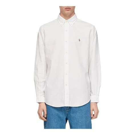 Polo Ralph Lauren Custom Fit Oxford Shirt White Polo Ralph Lauren