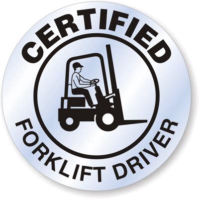 Certified Forklift Operator Signs - MySafetySign.com