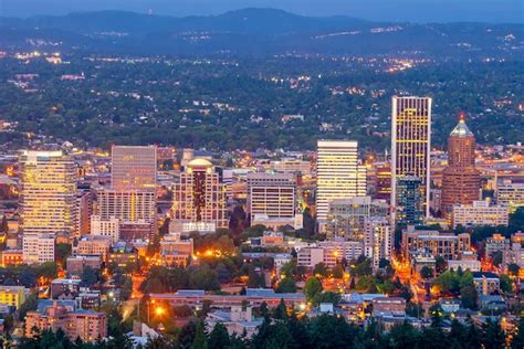 Premium Photo Portland City Downtown Skyline Cityscape Of Oregon In Usa