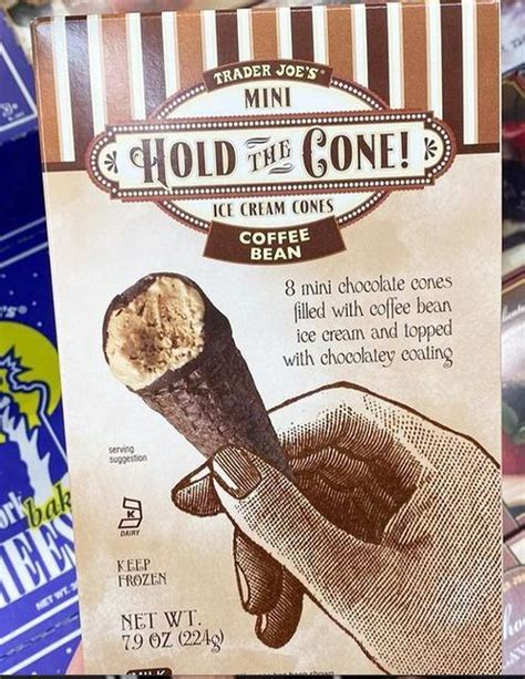 Trader Joe S Coffee Bean Mini Hold The Cone Ice Cream Cone Joe Coffee