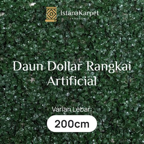 Jual Daun Dollar Sintetis Rangkai Varian Lebar Cm Kualitas