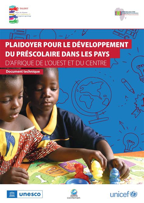 Plaidoyer pour le développement du préscolaire dans les pays d Afrique