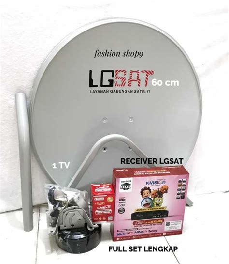 Parabola Mini Full Set Cm Lgsat Abu Paket Receiver Lgsat Parabola