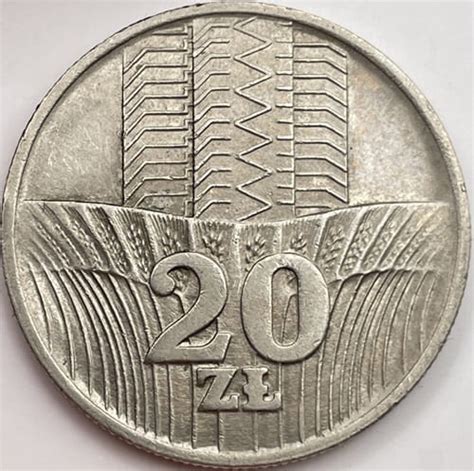 Moneta 20 zł Wieżowiec i kłosy 1973 r b z Sklep internetowy Coin24