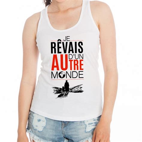 D Bardeur Femme Blanc Je R Vais Dun Autre Monde Ketshooop T Shirts