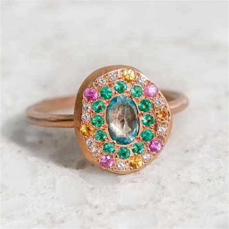 Pin By Serpil Serdar On Pink Green Pebble Ring Jewelry Inspiration