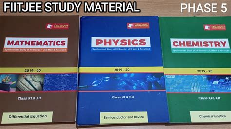 Fiitjee Class Study Material Fiitjee Phase Books Fiitjee