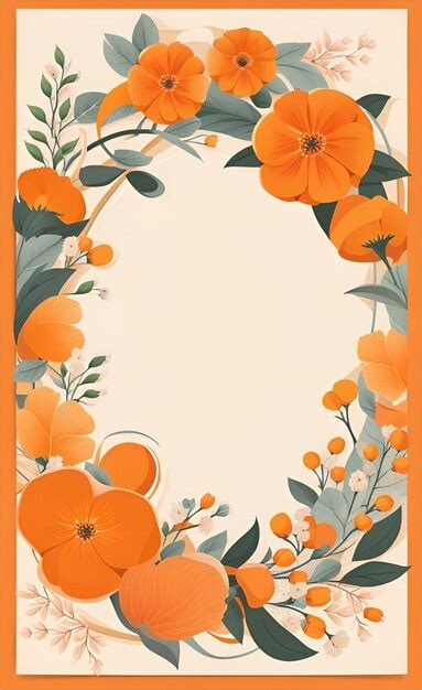 Premium Photo | Beautiful Orange Floral Background