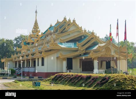 Lumbini, Nepal - Myanmar Golden Temple in Lumbini, Nepal. Lumbini, the ...