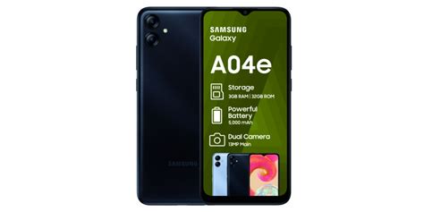 Samsung Galaxy A04e Dual Sim Black Russells