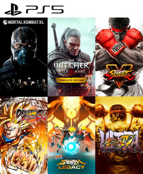 Pack De 6 Juegos Lucha Ps5 Juegos Digitales Chile Venta De Juegos