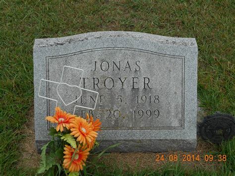 Jonas S Troyer Find A Grave Memorial