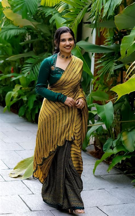 mamitha biju   saree  casual day outfits beautiful girls
