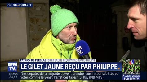 Gilet jaune reçu par Édouard Philippe J ai entendu qu il avait ouvert