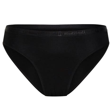 Modibodi Classic Bikini Light Moderate Black NZ Adore Beauty