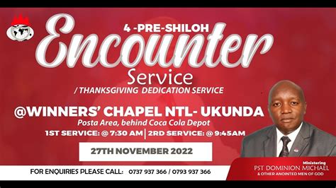 Nd Service Th Pre Shiloh Encounter Service Sun November