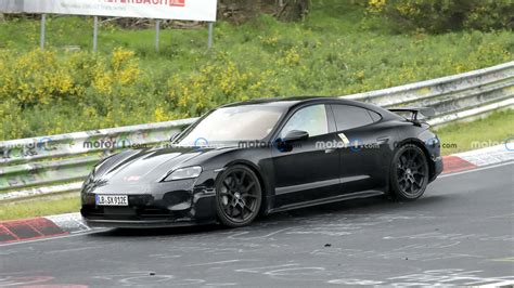 Porsche Taycan Turbo Gt Spied Assailing The