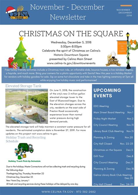 November-December Newsletter by City of Celina - Issuu