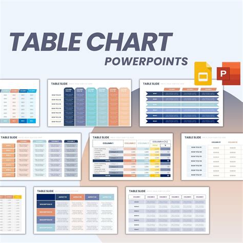 Table Charts Powerpoint Fully Editable Templates Table Chart Powerpoint Templates Presentation ...