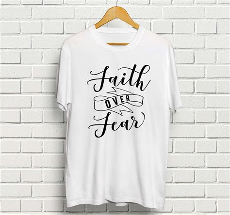 Faith Over Fear Svg Dxf Png Eps By Theblackcatprints Thehungryjpeg