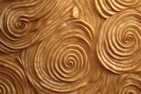 Premium Ai Image Abstract Twisted Spiral Wood Texture