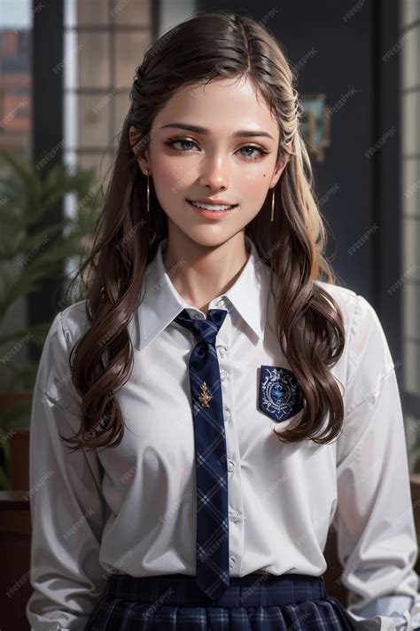 Premium Ai Image Anime Girl Back To School