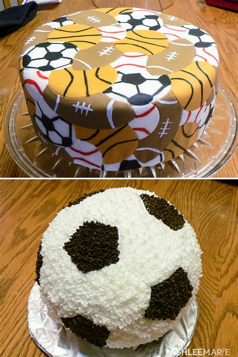 Boys Sports birthday cakes | Ashlee Marie - real fun with real food