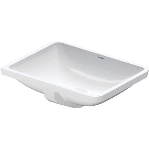 Duravit Starck 3 Bathroom Sink In White 0305490017 The Home Depot