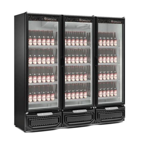 Expositor Refrigerado Vertical Para Cervejas E Carnes Gcbc Preto