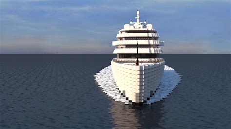 Azzam Megayacht 11 Scale Minecraft Map