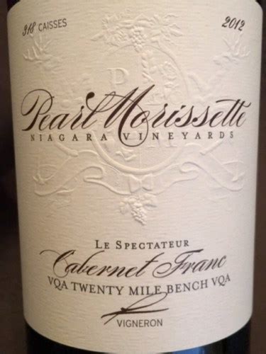 Pearl Morissette Le Spectateur Cabernet Franc Vivino Us