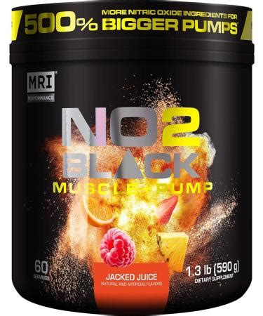 MRI NO2 Black Nitric Oxide Supplement for Pump Muscle Growth ...