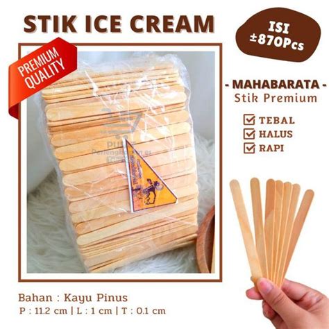 Jual Harga Gagang Es Krim Harga Stik Kayu Ice Cream Stick Craft Di