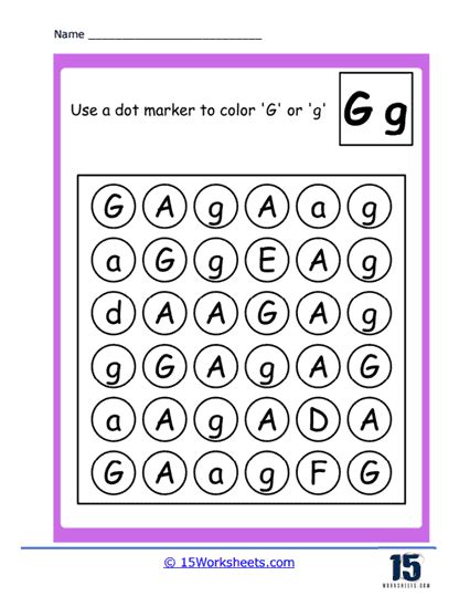 Letter G Worksheets 15