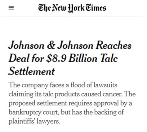 Johnson & Johnson Talcum Powder Lawsuit | Legal Favor