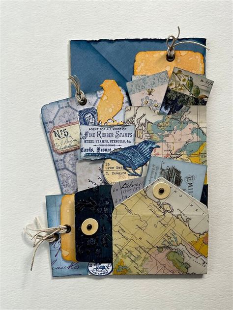 Folio Page Stacked Envelopes Project Idea Scrapbook