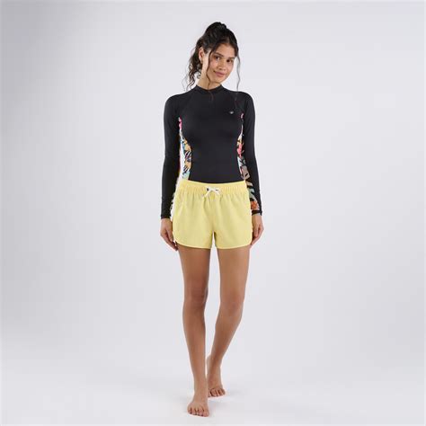 Short Para Nadar Feminino - Decathlon | Short Feminino de Surf 100 Tribord Amarelo