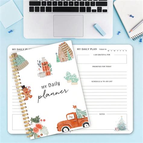 Pc Undated Planning Book A Day Planning Sheet Daily Planner Notebook