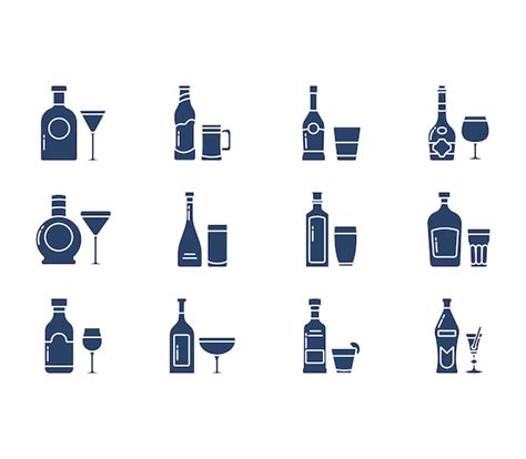 Premium Vector Alcohol Bottle Vector Icon