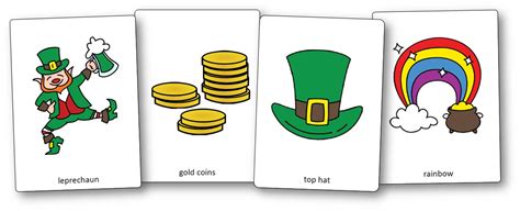 Saint Patrick S Day Vocabulary 32 Printable Flashcards Saint