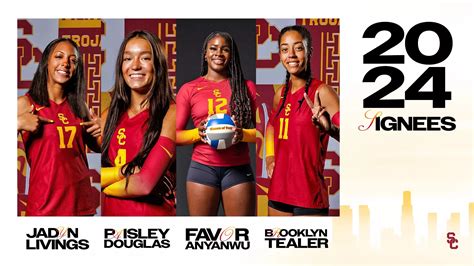 Usc Womens Volleyball Signs Four To 2024 Recruiting Class Usc Athletics