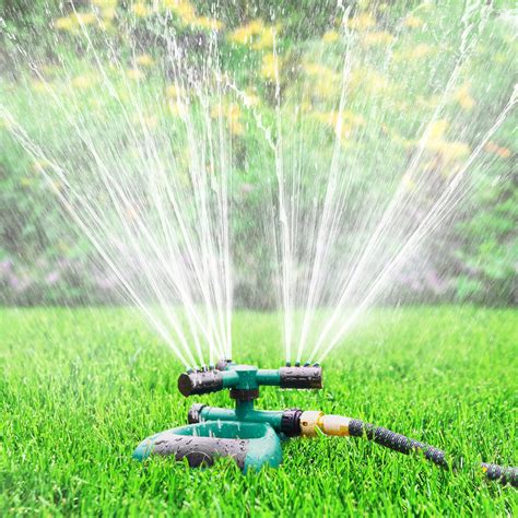 Garden Sprinkler Water Sprinkler 360 Degrees Adjustable Rotation Lawn ...