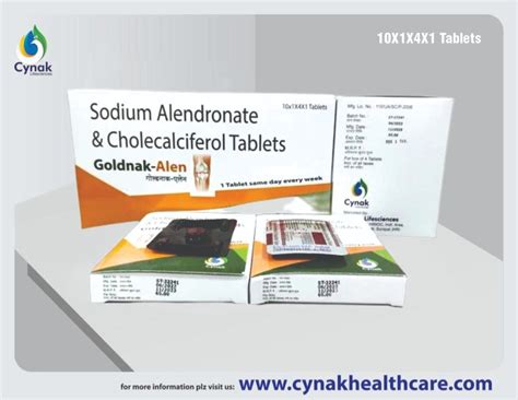 Sodium Alendronate And Cholecalciferol Tablet At Rs 2600box