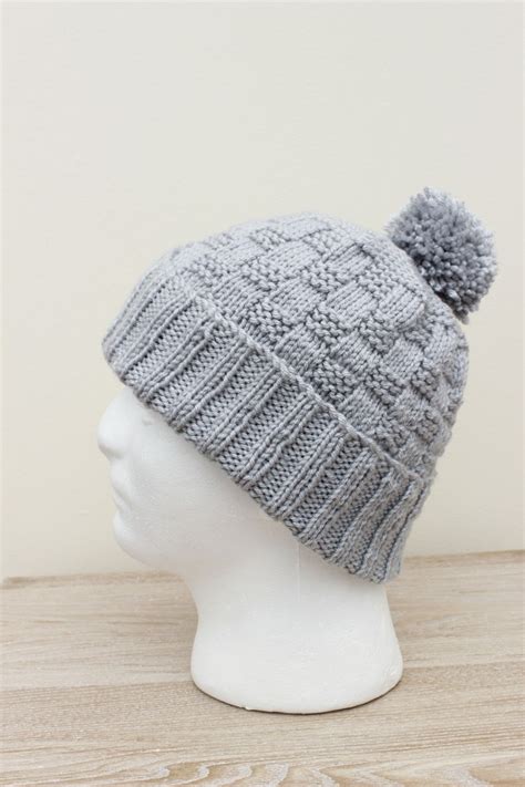 Knitting Pattern Mens Hat Mans Beanie Pattern Mans Winter Etsy